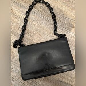 Prada Black Leather Crossbody with Branded Interior